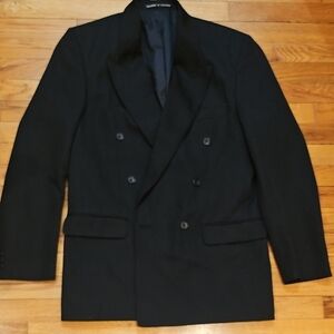 Black Double-Breasted Blazer